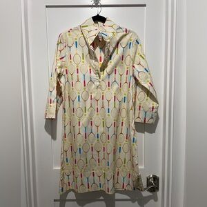 Holly Shae Tennis-Print Tunic Dress